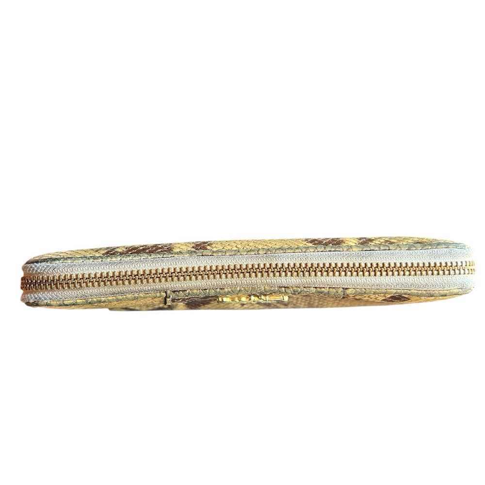 Coach Python Embossed Genuine Leather Accordian W… - image 7